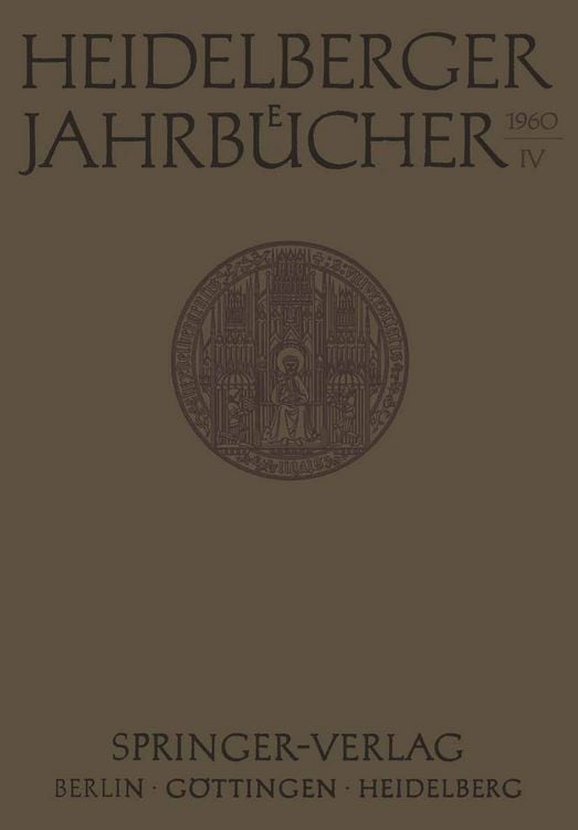 Produktbild: Heidelberger Jahrb&uuml;cher