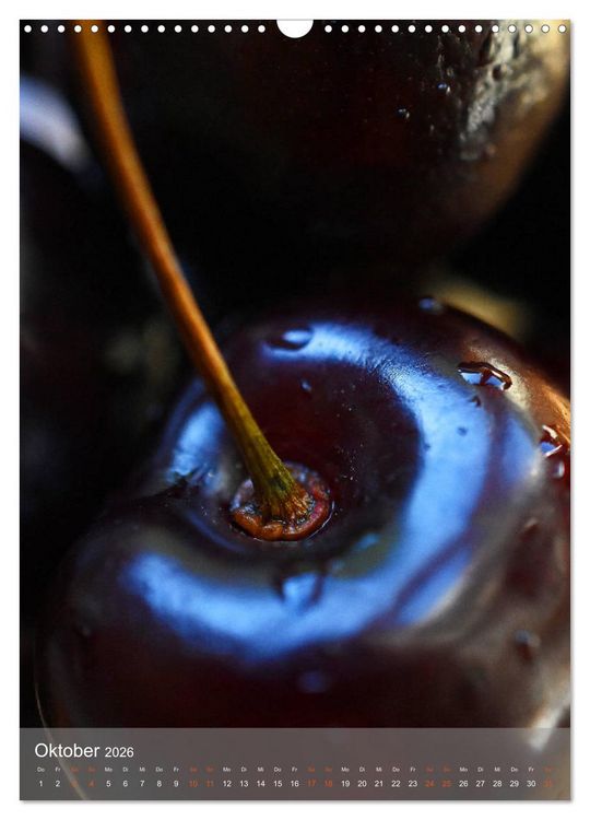 Produktbild: Blaubeeren, Himbeeren & Co - Makrofotografie in der K&uuml;che (Wandkalender 2026 DIN A3 hoch), CALVENDO Monatskalender