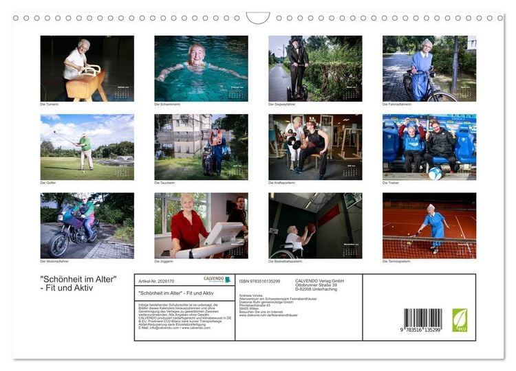 Produktbild: "Sch&ouml;nheit im Alter" - Fit und Aktiv (Wandkalender 2026 DIN A3 quer), CALVENDO Monatskalender