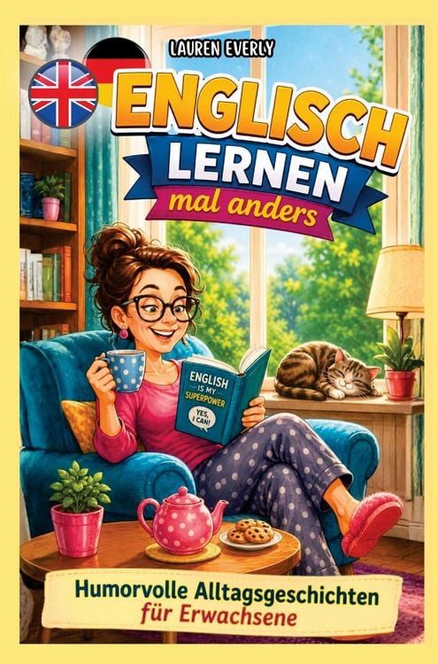 Produktbild: Englisch lernen f&uuml;r Erwachsene mal anders - humorvolle Alltagsgeschichten zum Abschalten, Lachen, Lernen.