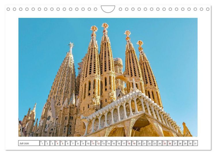Produktbild: Barcelona - ein Traumreiseziel (Wandkalender 2026 DIN A4 quer), CALVENDO Monatskalender