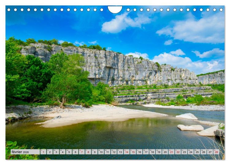 Produktbild: La beaut&eacute; de l'Ard&egrave;che (Calendrier mural 2026 DIN A4 vertical), CALVENDO calendrier mensuel