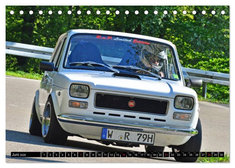 Produktbild: Italienische Oldtimer am Berg (Tischkalender 2026 DIN A5 quer), CALVENDO Monatskalender