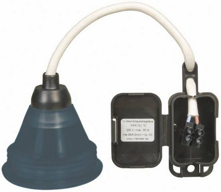 Produktbild: InterB&auml;r MAXI GU10 Serie 1000 1000-505.01 Silikon-Geh&auml;use 35W Grau
