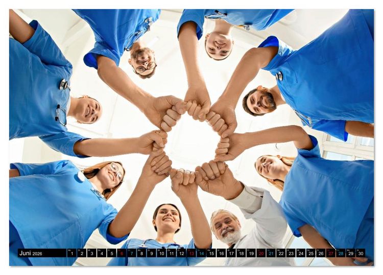 Produktbild: Im Dienst der Gesundheit - Krankenpflege (hochwertiger Premium Wandkalender 2026 DIN A2 quer), Kunstdruck in Hochglanz