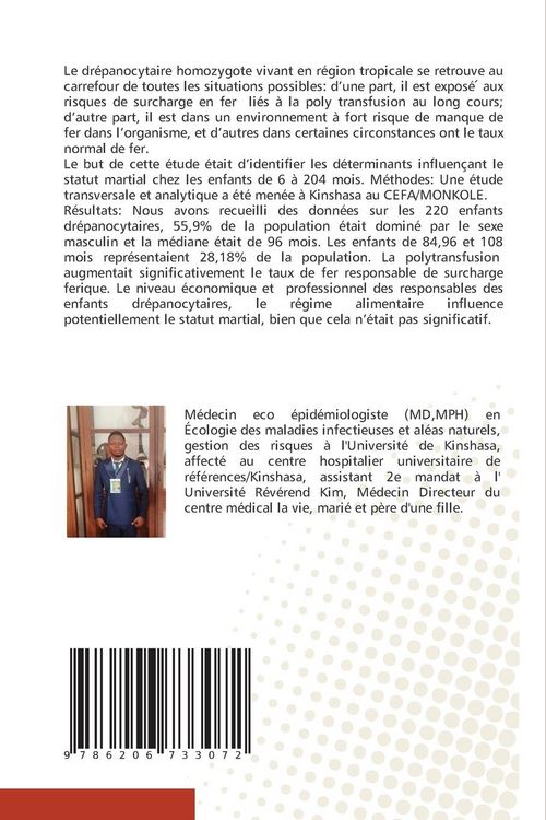 Produktbild: D&eacute;terminants influen&ccedil;ant le statut martial chez les drepanocytaires
