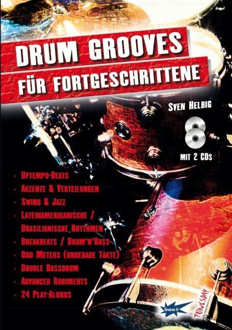 Produktbild: Drum-Grooves f&uuml;r Fortgeschrittene, m. 2 Audio-CDs