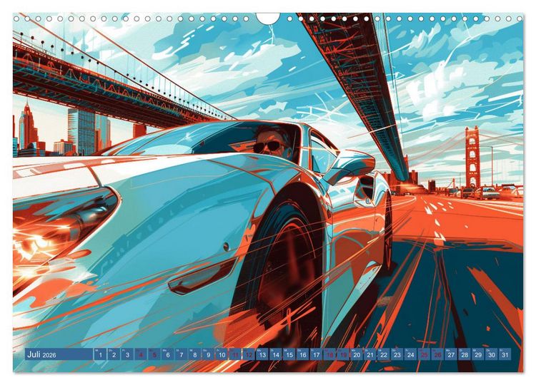 Produktbild: Speed Symphony (Wandkalender 2026 DIN A3 quer), CALVENDO Monatskalender