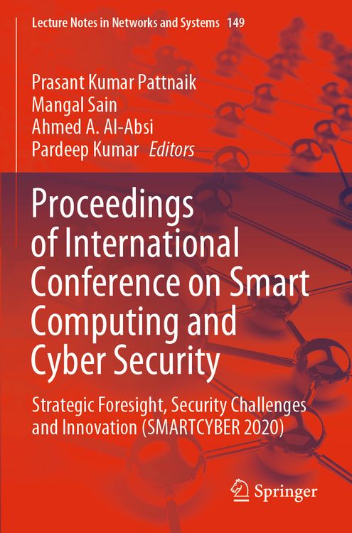 Produktbild: Proceedings of International Conference on Smart Computing and Cyber Security