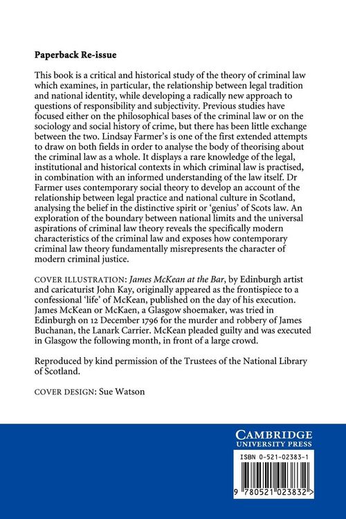 Produktbild: Criminal Law, Tradition and Legal Order