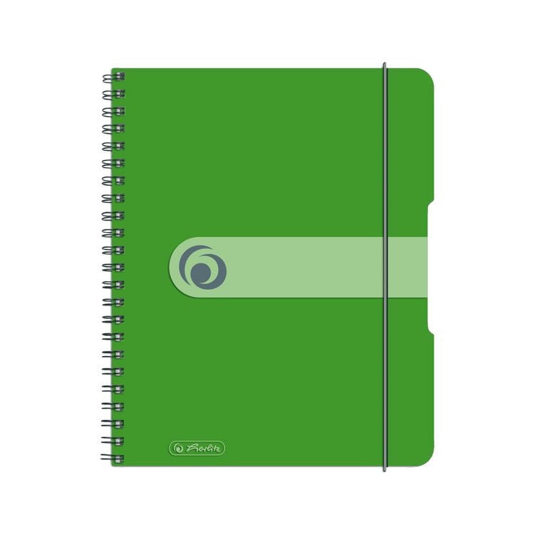 Produktbild: Herlitz Spiralblock A5 to go 80 Blatt kariert apfel