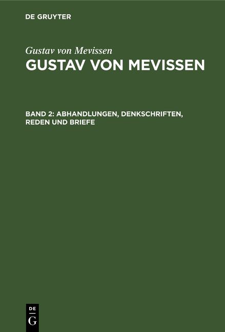 Produktbild: Abhandlungen, Denkschriften, Reden und Briefe