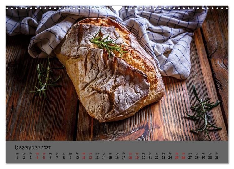 Produktbild: Mein Brotkalender (Wandkalender 2027 DIN A3 quer), CALVENDO Monatskalender