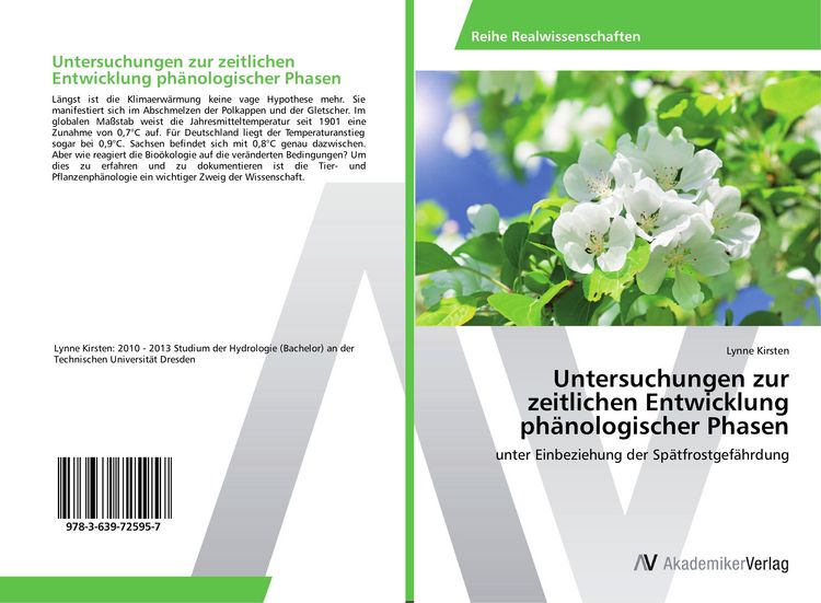 Produktbild: Untersuchungen zur zeitlichen Entwicklung ph&auml;nologischer Phasen