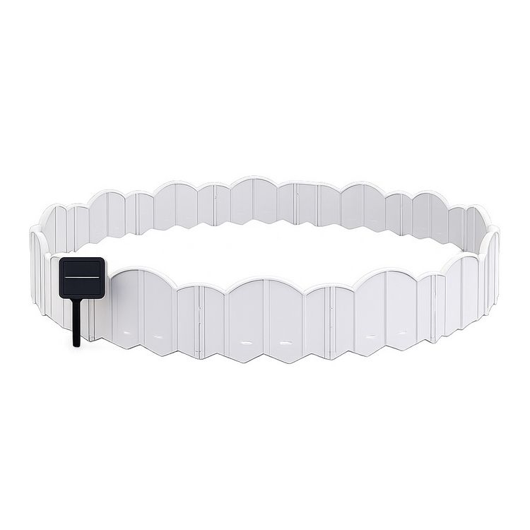Produktbild: HTI-Living Beetumrandung Nessa Solar, Cloud, 60teilig, wei&szlig;