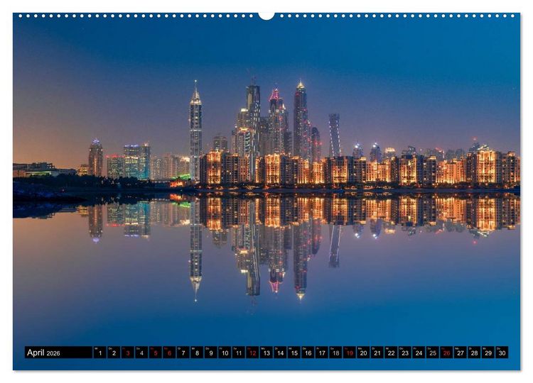 Produktbild: DUBAI - 2026 (Wandkalender 2026 DIN A2 quer), CALVENDO Monatskalender