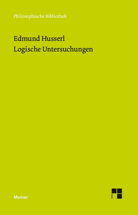 Produktbild: Logische Untersuchungen