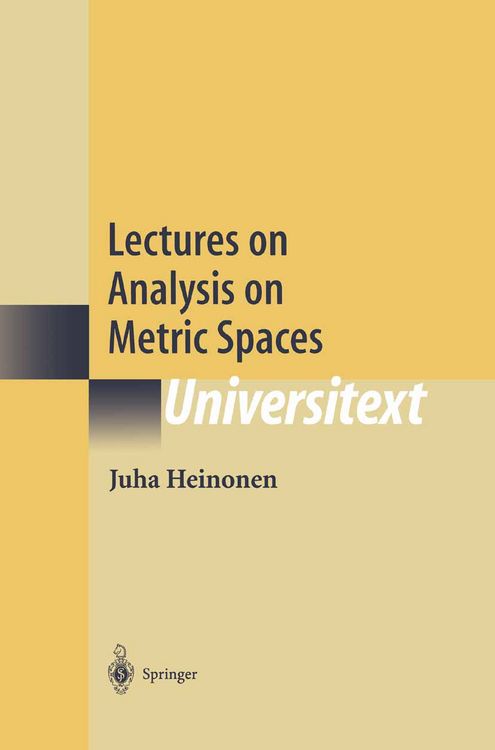 Produktbild: Lectures on Analysis on Metric Spaces
