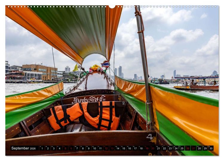 Produktbild: Bangkok - pulsierende Hauptstadt Thailands (Wandkalender 2026 DIN A2 quer), CALVENDO Monatskalender