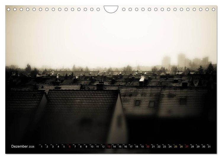 Produktbild: Erlangen von oben (Wandkalender 2026 DIN A4 quer), CALVENDO Monatskalender