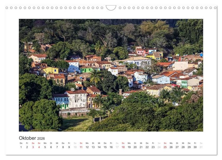 Produktbild: Brasilien 2026 Bahia - die Wiege Brasiliens (Wandkalender 2026 DIN A3 quer), CALVENDO Monatskalender