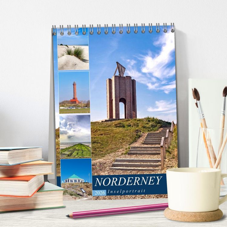 Produktbild: Norderney Inselportrait (Tischkalender 2026 DIN A5 hoch), CALVENDO Monatskalender