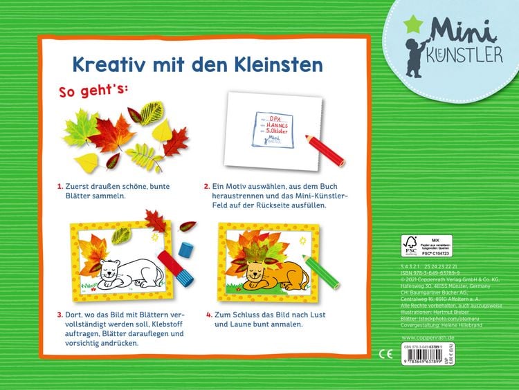 Produktbild: Mein erstes Bl&auml;tter-Bastelbuch