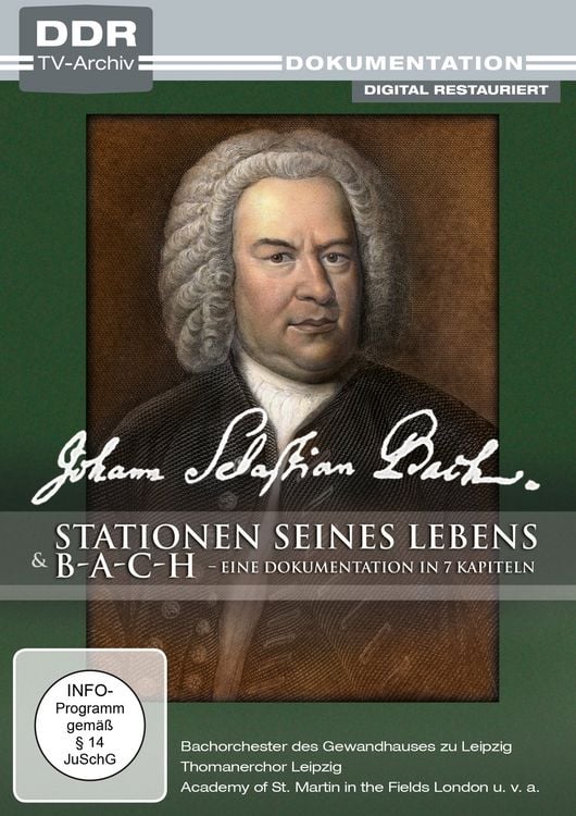 Produktbild: Johann Sebastian Bach - Stationen seines Lebens / b-a-c-h - Eine Dokumentation in 7 Kapiteln