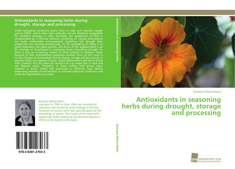 Produktbild: Antioxidants in seasoning herbs during drought, storage and processing