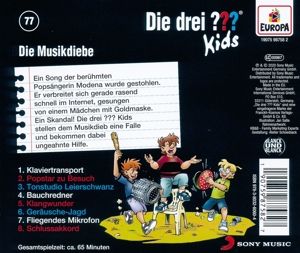 Produktbild: Die drei ??? Kids 77: Die Musikdiebe