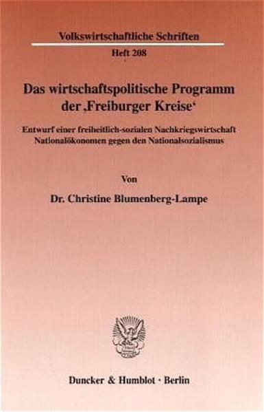 Produktbild: Das wirtschaftspolitische Programm der "Freiburger Kreise".