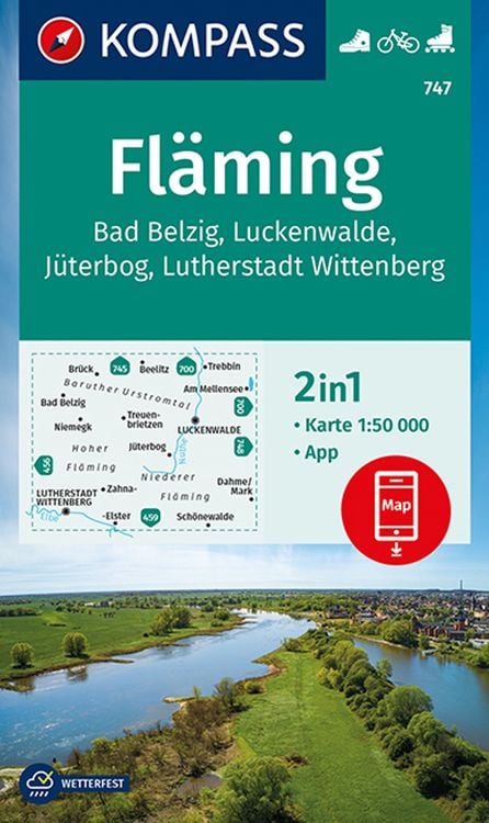 Bild vom Artikel KOMPASS Wanderkarte 747 Fläming 1:50.000 vom Autor Kompass-Karten GmbH