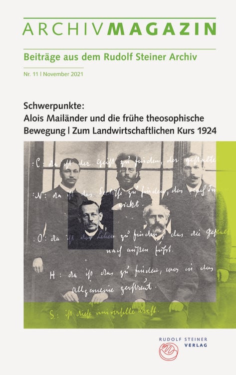 Produktbild: ARCHIVMAGAZIN. Beitr&auml;ge aus dem Rudolf Steiner Archiv