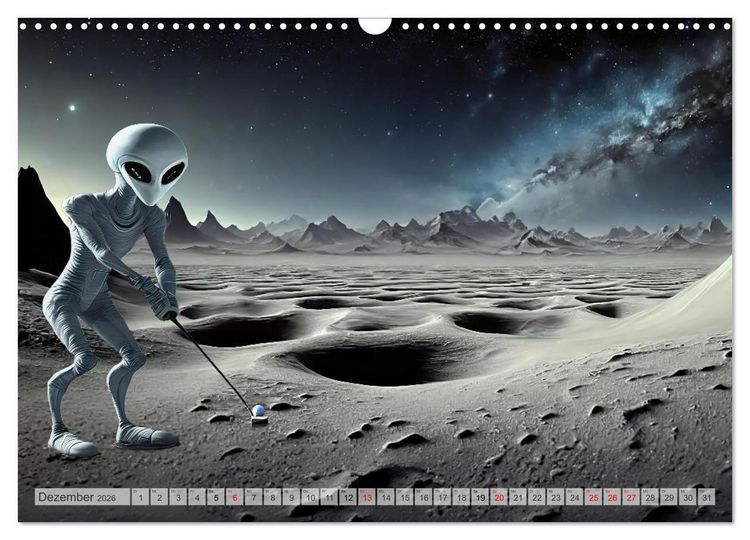 Produktbild: Aliens auf Tour (Wandkalender 2026 DIN A3 quer), CALVENDO Monatskalender