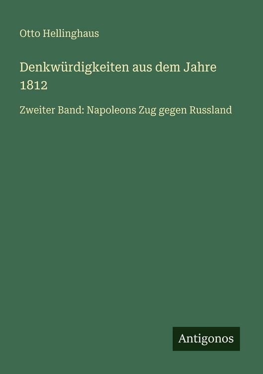 Produktbild: Denkw&uuml;rdigkeiten aus dem Jahre 1812