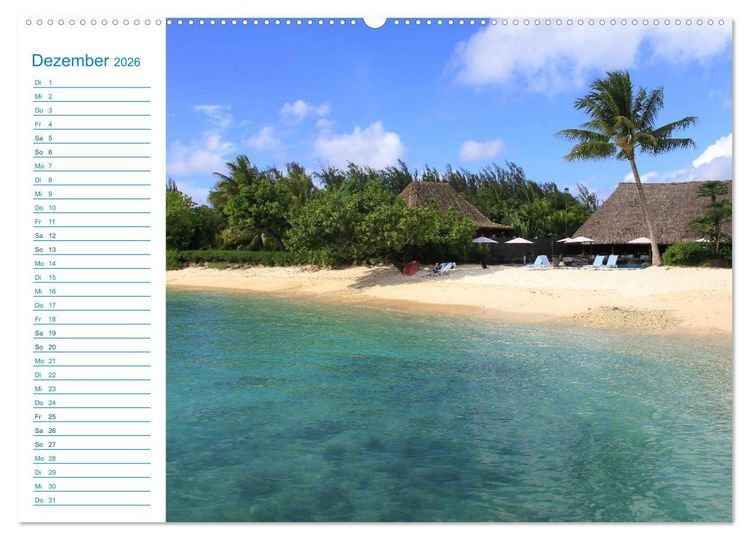 Produktbild: Franz&ouml;sisch-Polynesien - Trauminseln im S&uuml;dpazifik (hochwertiger Premium Wandkalender 2026 DIN A2 quer), Kunstdruck in Hochglanz