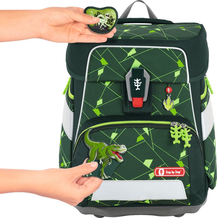 Produktbild: STEP BY STEP&reg; Schulrucksack-Set Space Shine 5teilig Special Edition, Dino Night Tyro