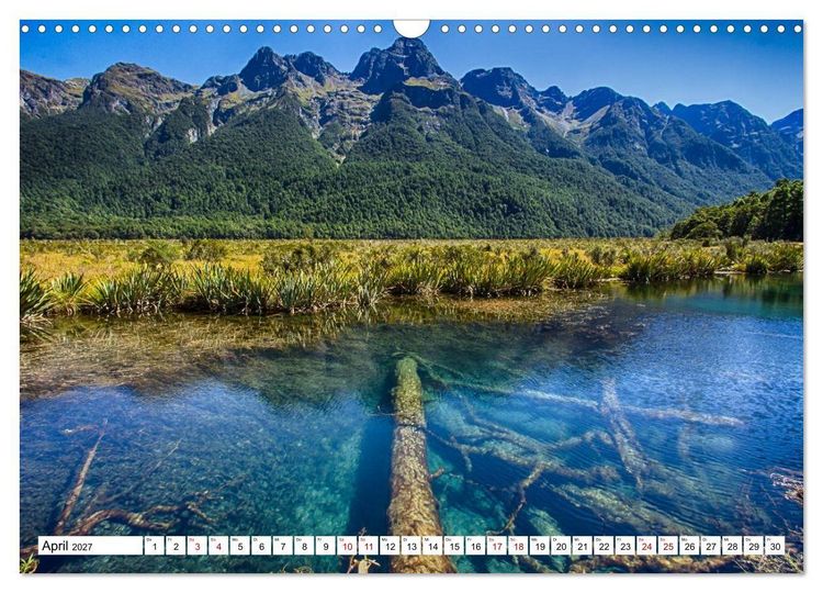 Produktbild: Neuseeland - Die sch&ouml;nsten Orte am anderen Ende der Welt (Wandkalender 2027 DIN A3 quer), CALVENDO Monatskalender