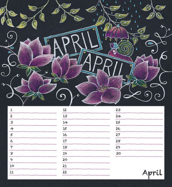 Produktbild: Geburtstagskalender Chalk Love
