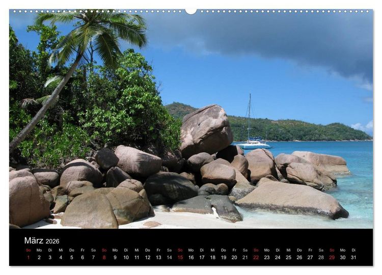 Produktbild: Seychellen (Wandkalender 2026 DIN A2 quer), CALVENDO Monatskalender