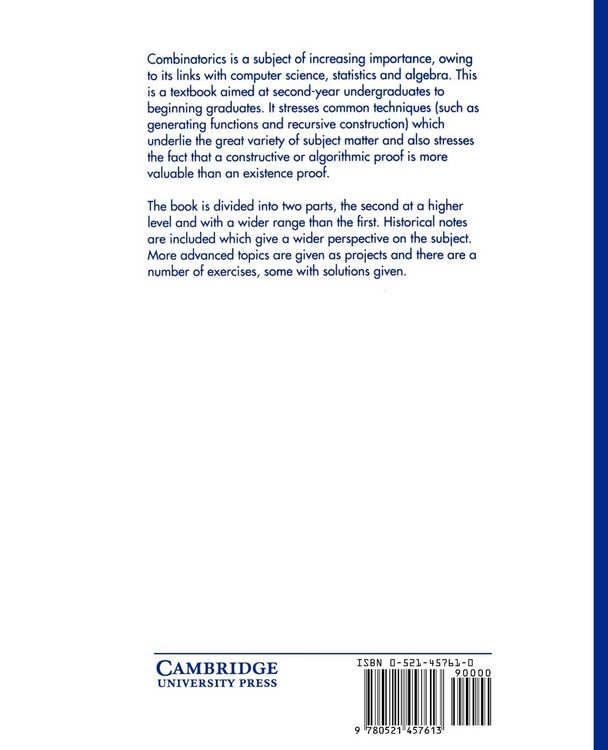 Produktbild: Combinatorics