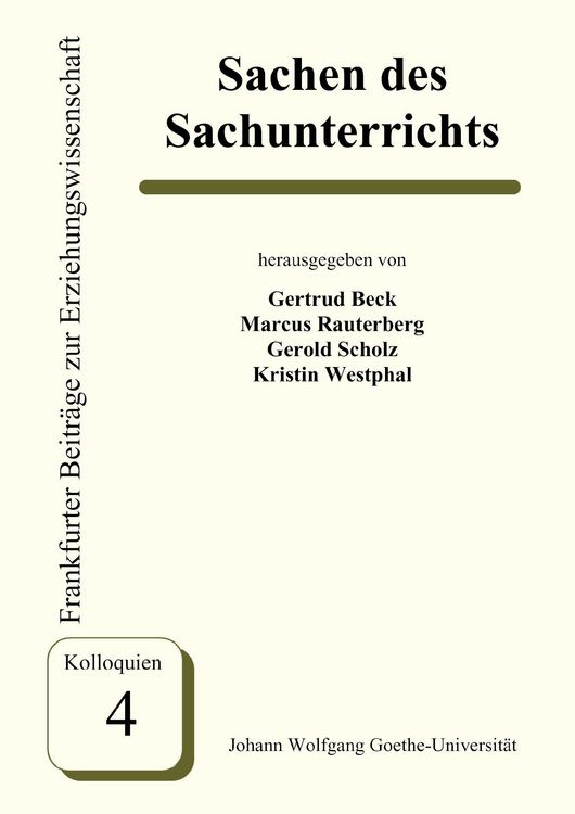 Produktbild: Sache(n) des Sachunterrichts
