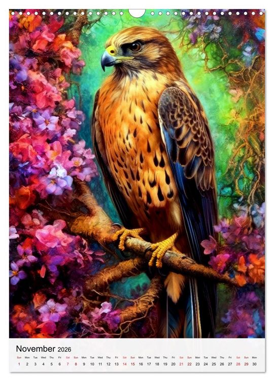 Produktbild: Birds in Living Color (Wall Calendar 2026 DIN A3 portrait), CALVENDO 12 Month Wall Calendar