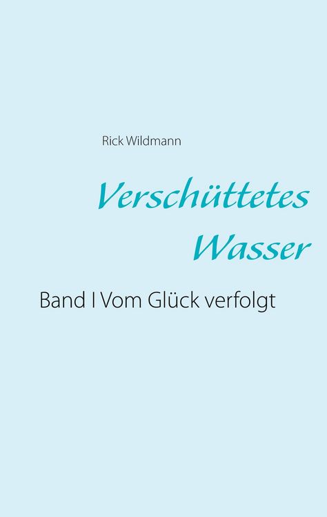 Produktbild: Versch&uuml;ttetes Wasser