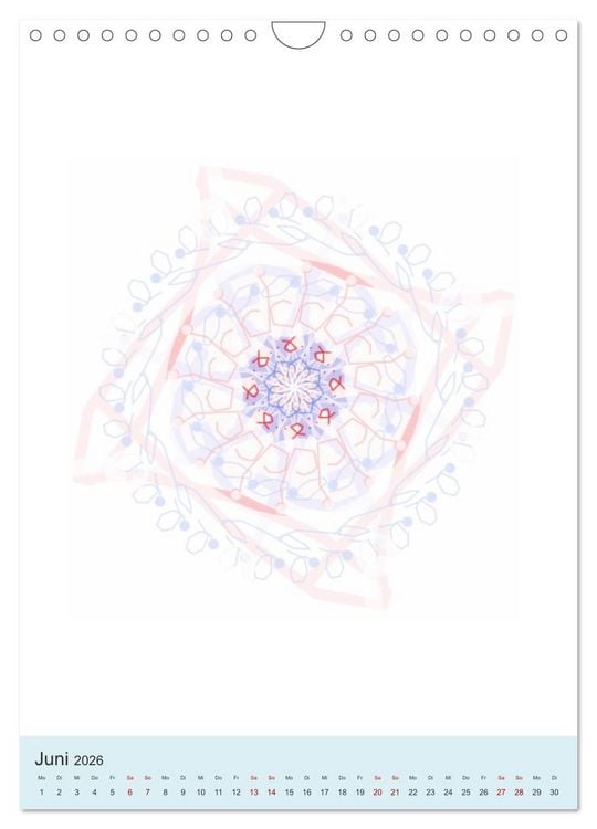 Produktbild: Transluzent-Mandalas (Wandkalender 2026 DIN A4 hoch), CALVENDO Monatskalender
