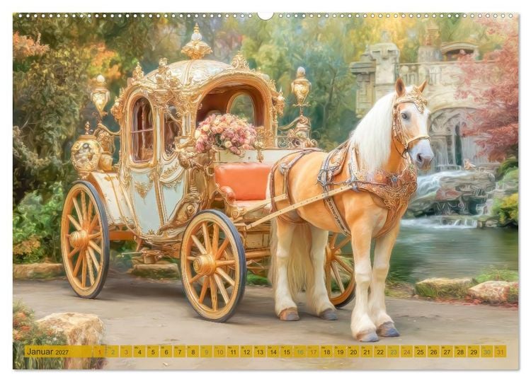 Produktbild: Kutschentr&auml;ume - Fantasiewerke (hochwertiger Premium Wandkalender 2027 DIN A2 quer), Kunstdruck in Hochglanz