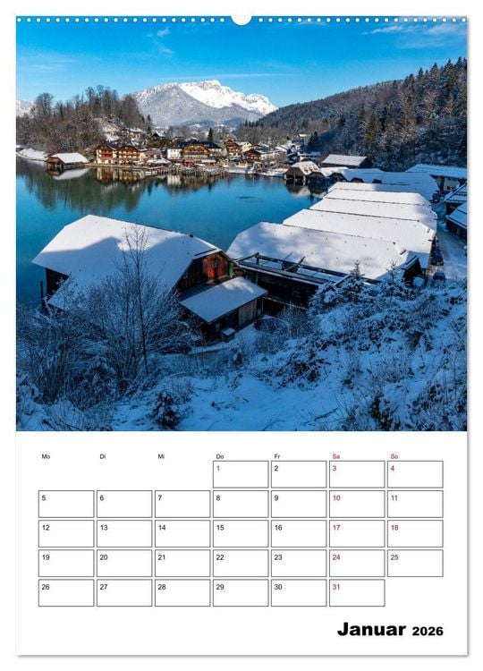 Produktbild: Mein Berchtesgadener Land (Wandkalender 2026 DIN A2 hoch), CALVENDO Monatskalender