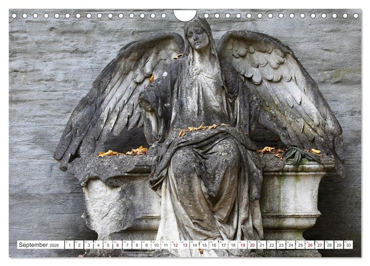 Produktbild: Alte Grabdenkm&auml;ler (Wandkalender 2026 DIN A4 quer), CALVENDO Monatskalender