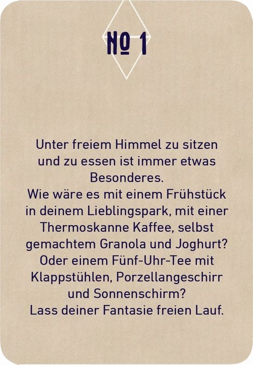 Fernweh Micro-Abenteuer für zu Hause