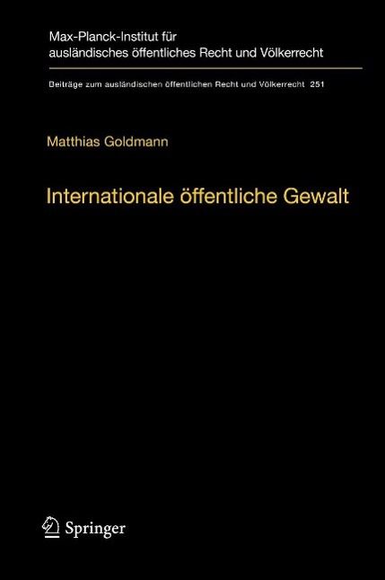 Produktbild: Internationale &ouml;ffentliche Gewalt